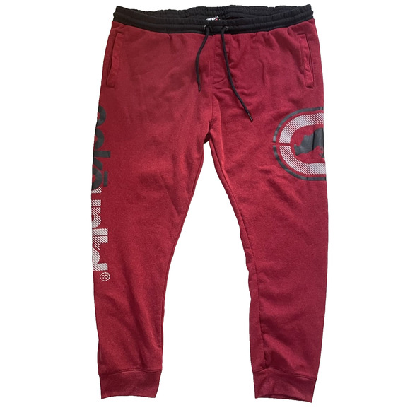 Ecko Unltd. Other - Ecko Unltd Sweatpants 4XL Red Joggers Y2K Streetwear Baggy Hip Hop Logo 90s